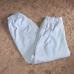 baby blue brandy melville sweatpants